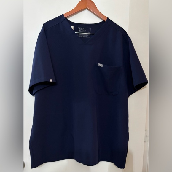 FIGS Navy Blue Scrubs Top Blouse 3XL Medical Nursing Healthcare - Picture 1 of 5